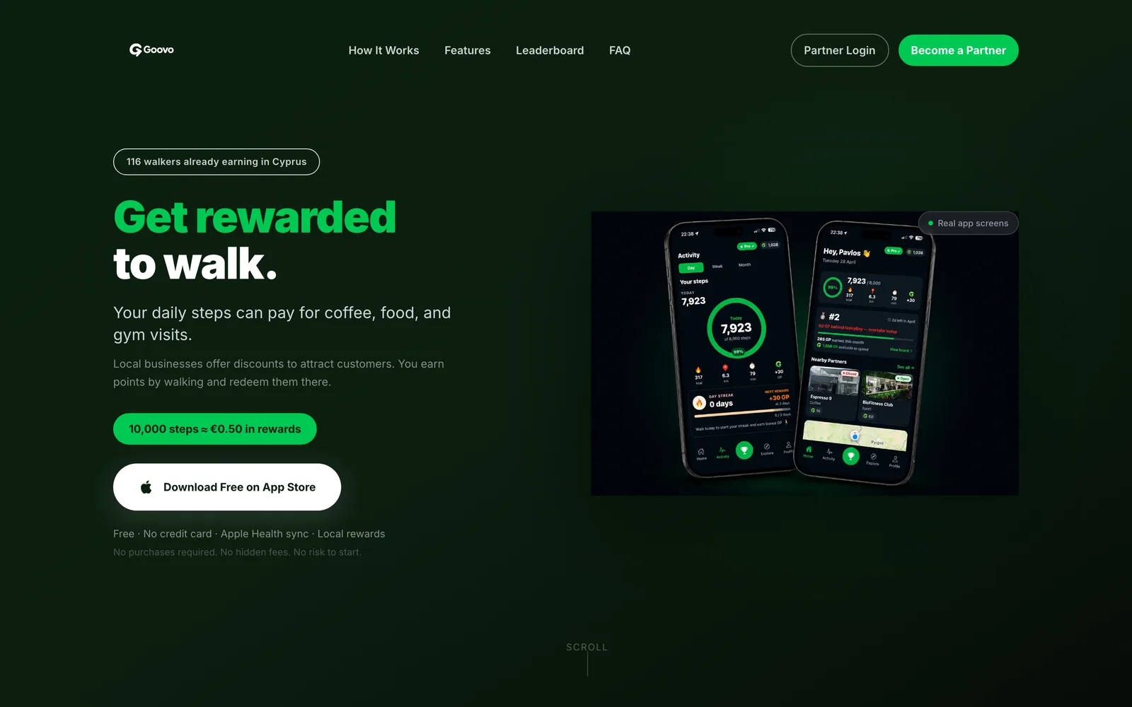 Goovo website home page
